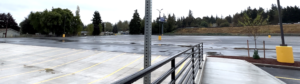 The Truck Depot parking yard spaces are empty waiting for truck parking customers.
